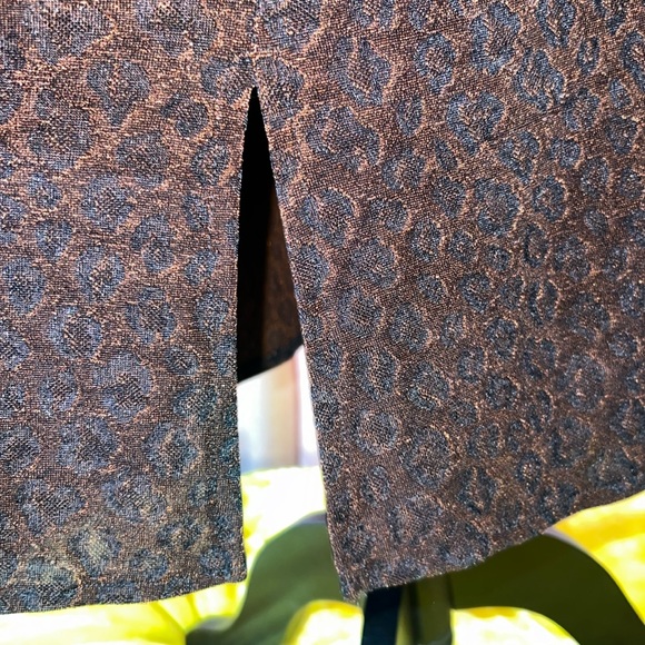 Vintage Rabbit Rabbit Rabbit Size 4P Animal Print V Neckline Midi Cardigan - Picture 8 of 15